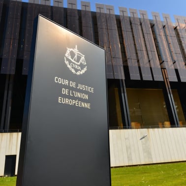 Entrée de la Cour de justice de l'union européenne