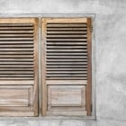 volets clos, maison abandonnée, inhabitée, logement vide