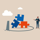Fraude, échec, business, puzzle, vol, scie