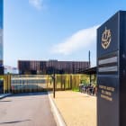 Entrance of the Court of Justice of the European Union (CJEU) in Luxembourg City.
