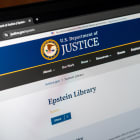 Screen with opened Epstein Library on US Department of Justice web site in United States of America – February 2, 2026