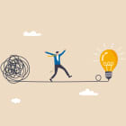 idée, solution, simplification, business, entreprise, succès, chemin
