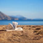 Book on a beach
