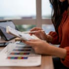 femme, finance, business, comptabilité, investissement