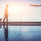 aéroport, avion, aérien, voyage