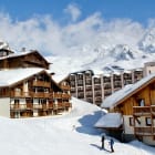 France, French Alps, Tarentaise Valley, Savoie. Val Thorens is located in the commune of Saint-Martin-de-Belleville in the Savoie département, March 10, 2017