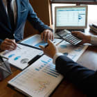 Financial accountant planner meeting business cousultation