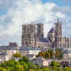 Aerial view of Laon Cathedral