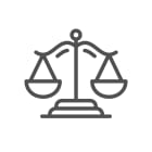 Dessin de la balance de la justice