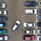 Parking vu du dessus
