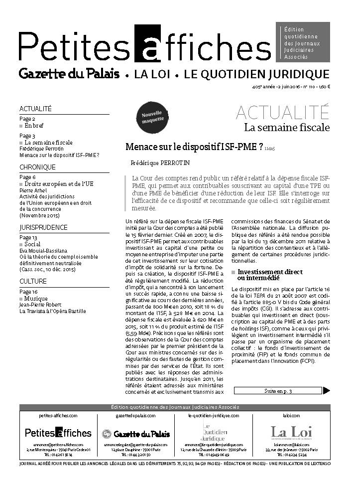 LPA 02 Juin. 2016, n° 114v2, p.13