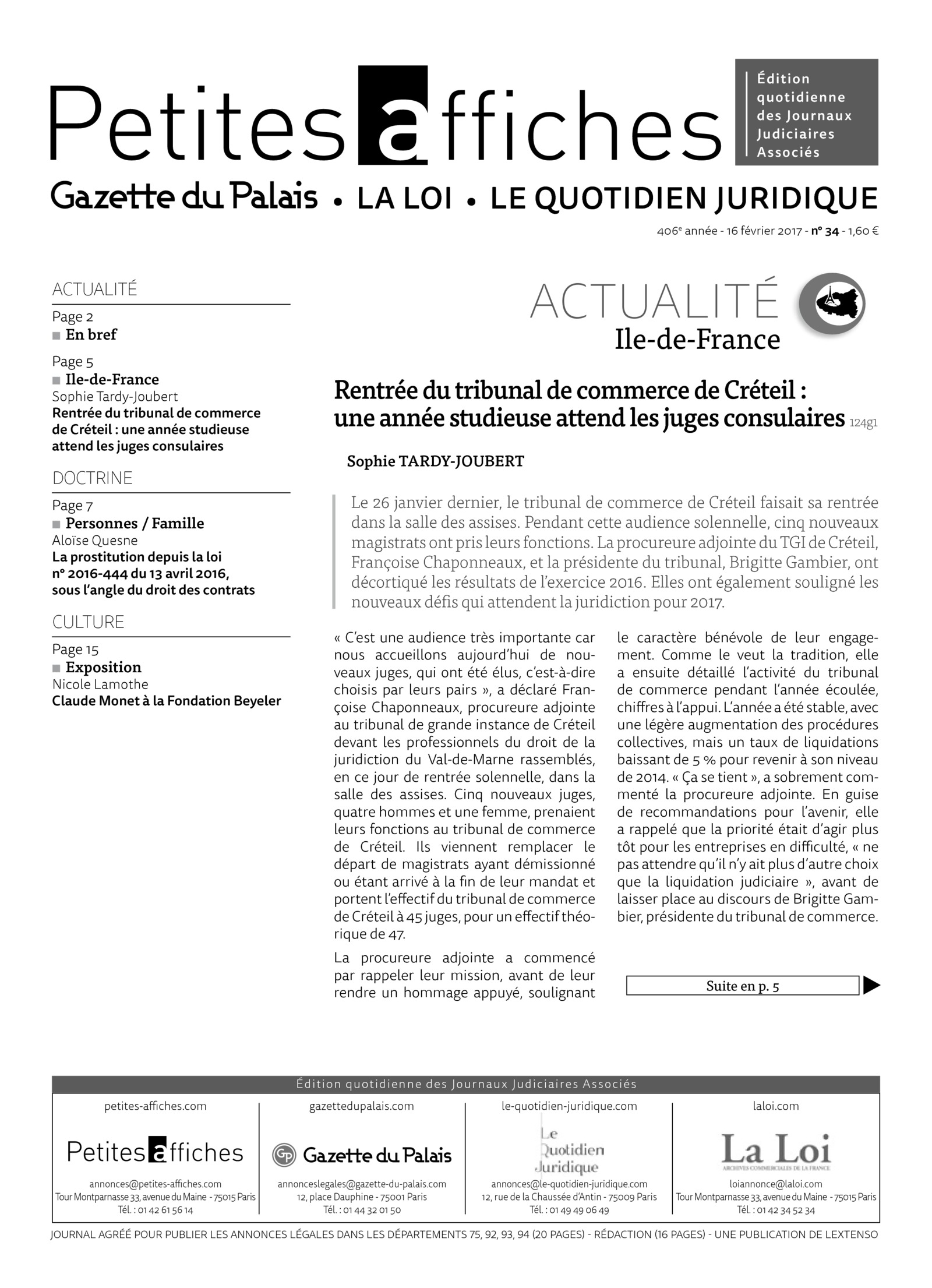 LPA 16 Fév. 2017, n° 124j4, p.3