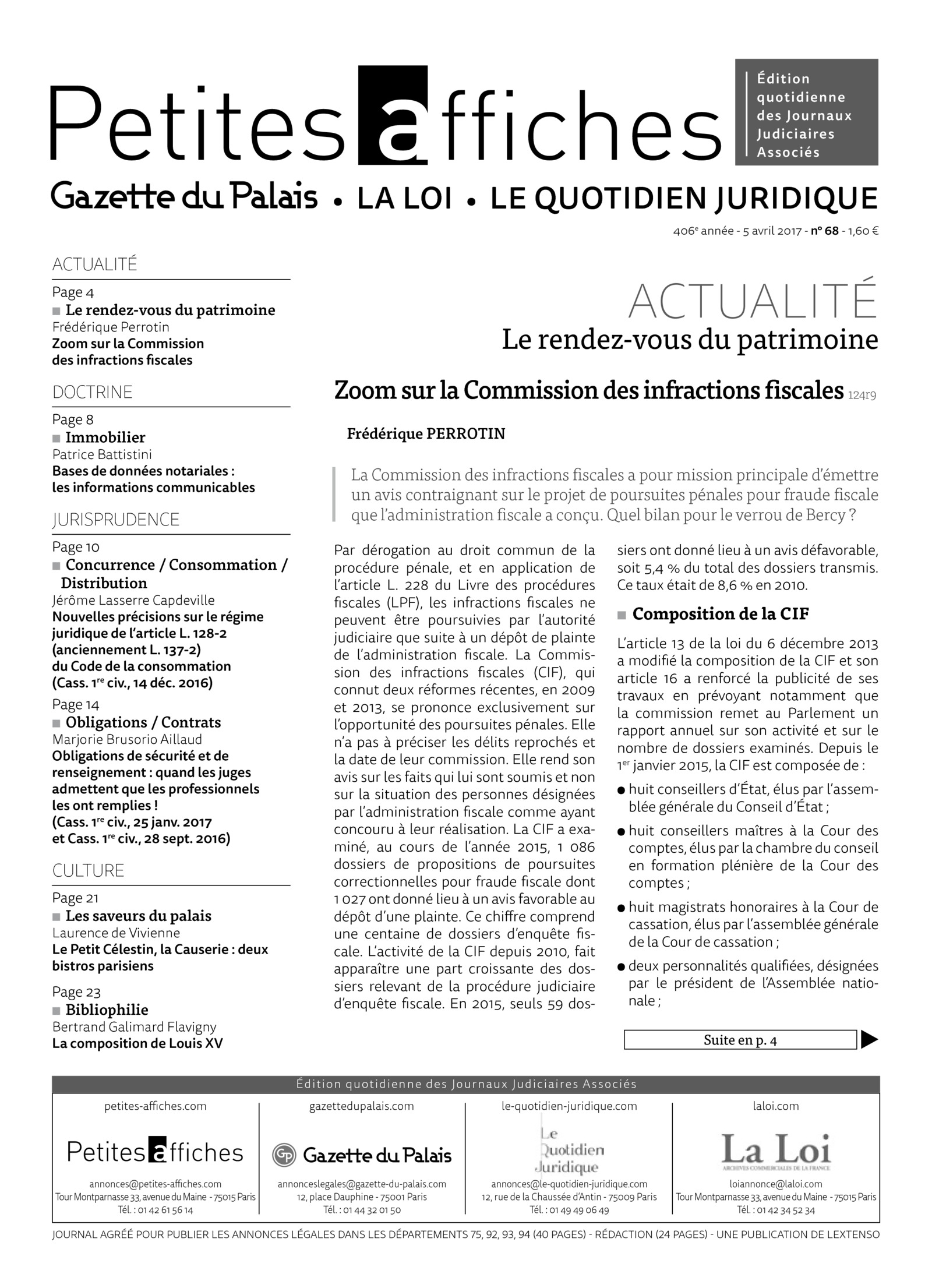 LPA 05 Avr. 2017, n° 125e5, p.14