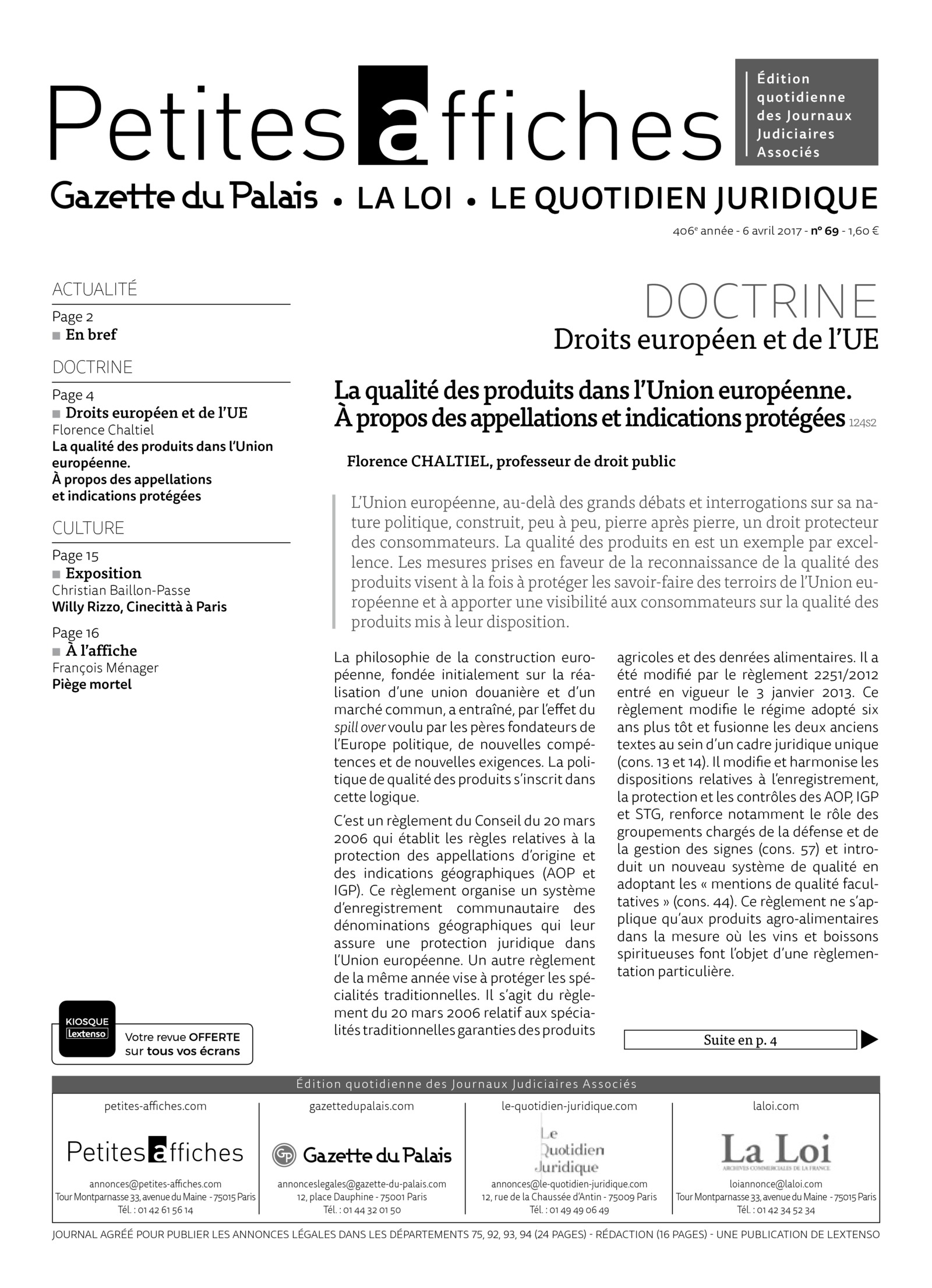 LPA 06 Avr. 2017, n° 125t8, p.2