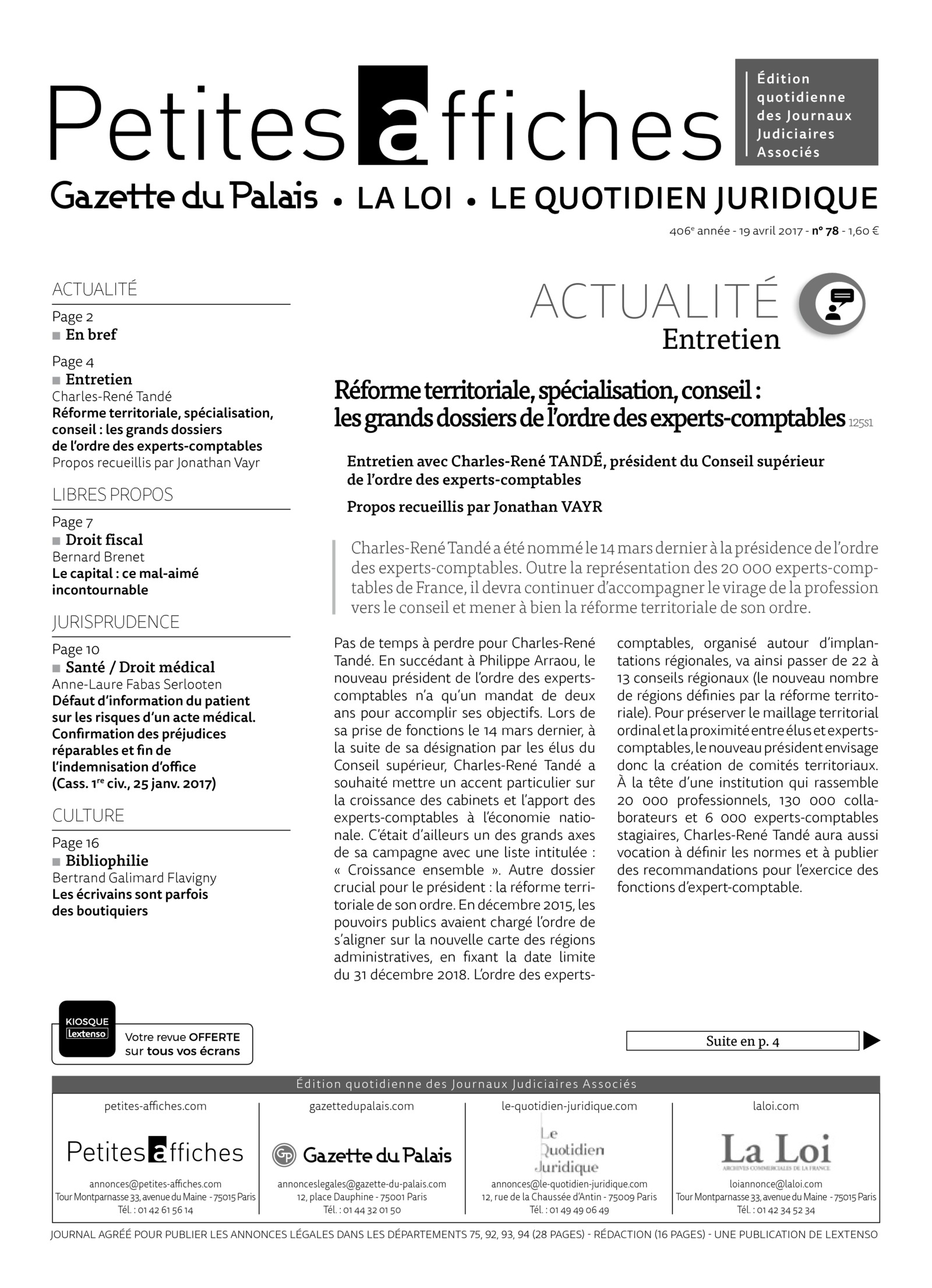 LPA 19 Avr. 2017, n° 126c1, p.2