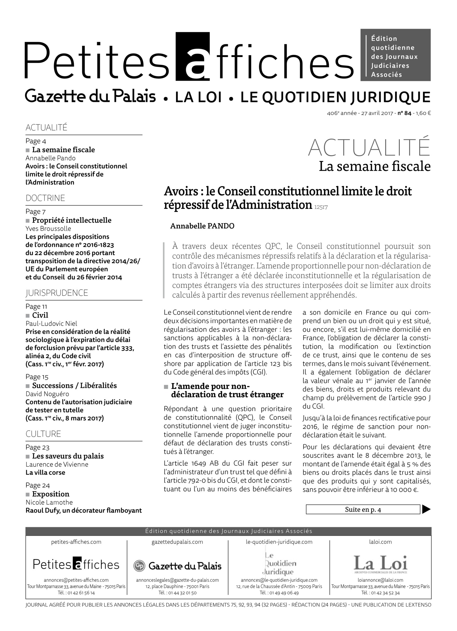 LPA 27 Avr. 2017, n° 126h6, p.3