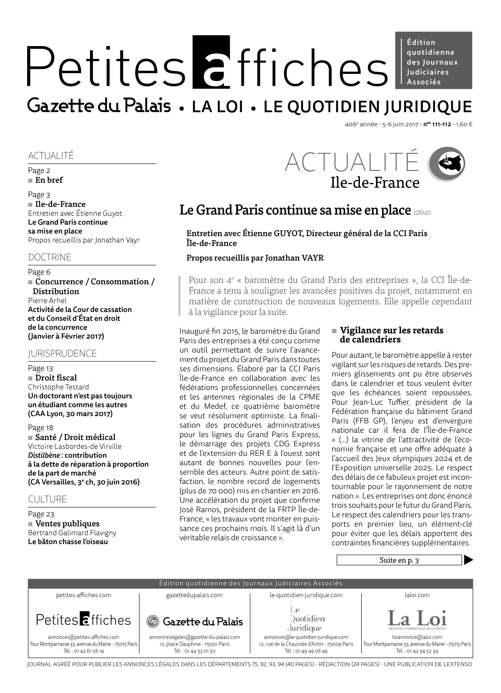 LPA 06 Juin. 2017, n° 126y2, p.13