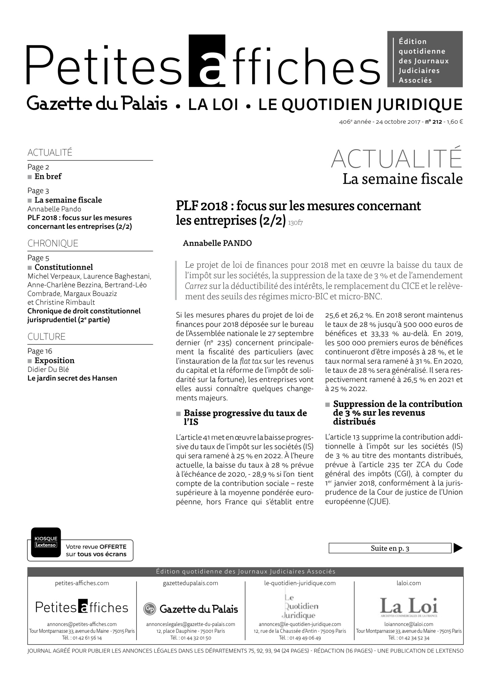 LPA 24 Oct. 2017, n° 130t2, p.5