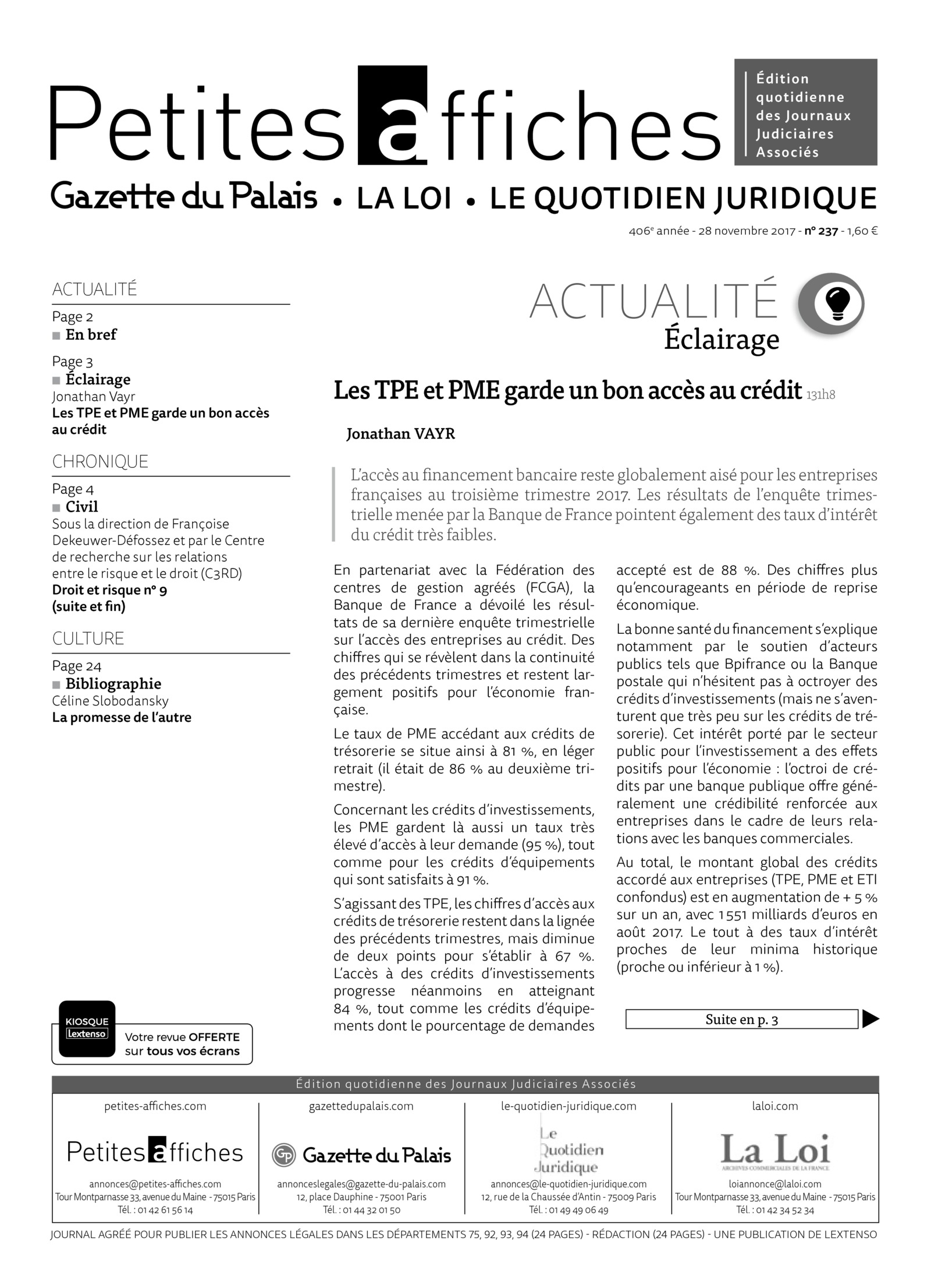 LPA 28 Nov. 2017, n° 131w2, p.4