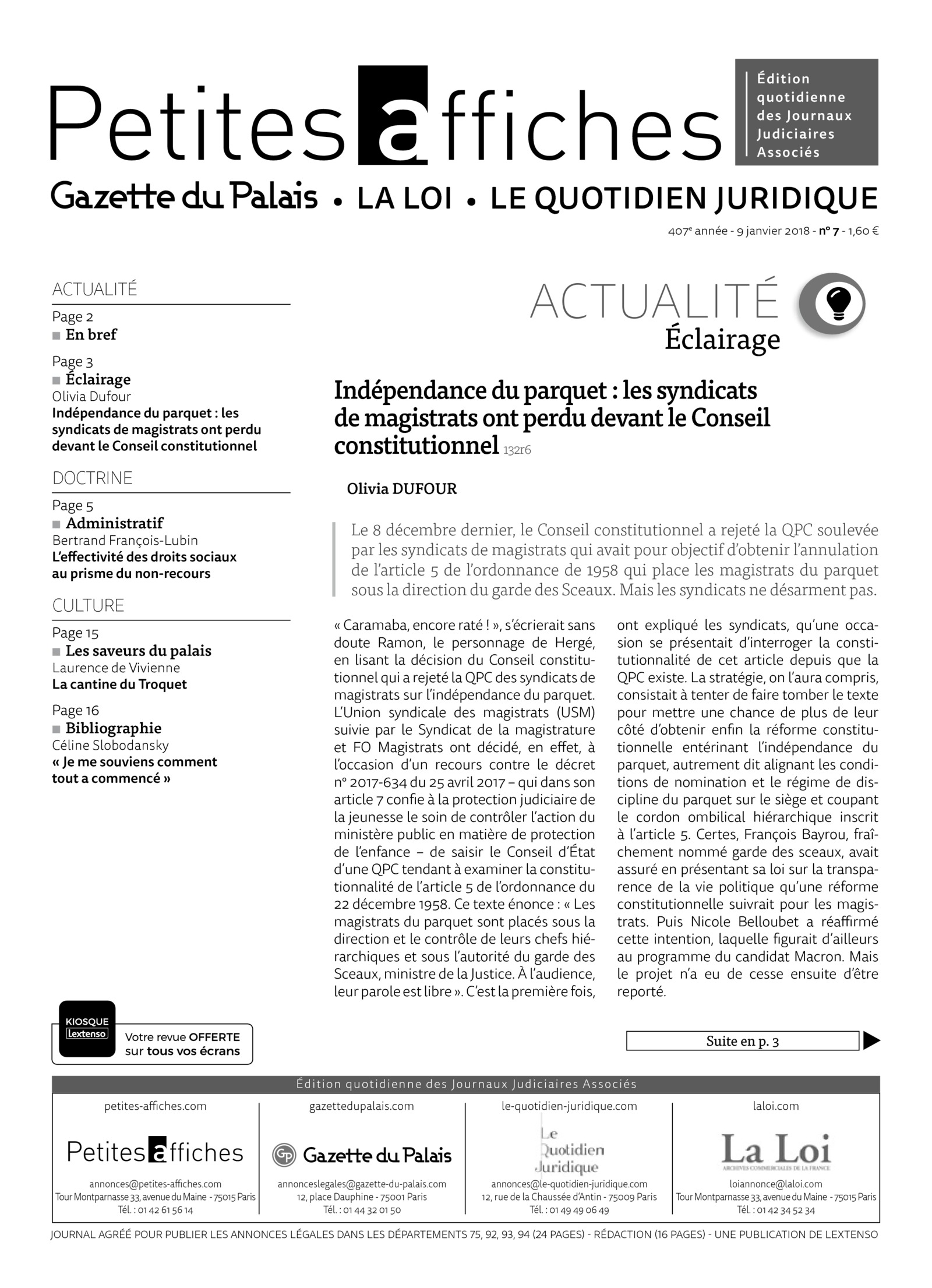 LPA 09 Jan. 2018, n° 132j2, p.15