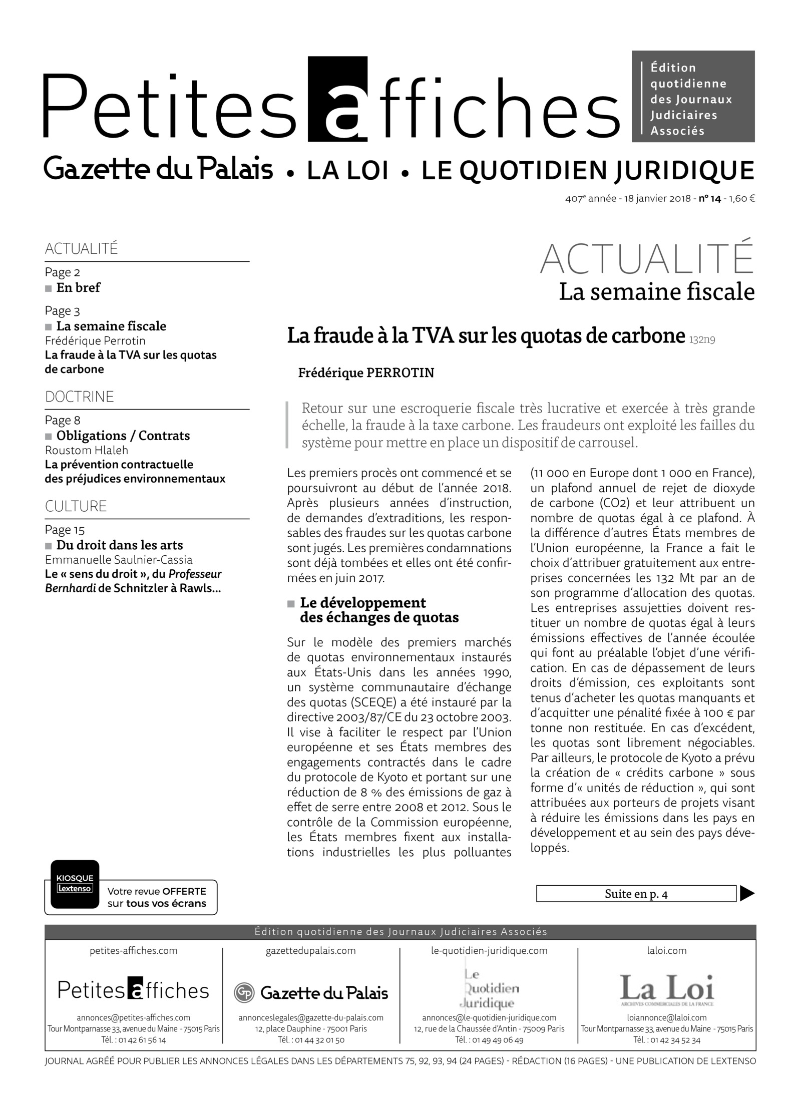 LPA 18 Jan. 2018, n° 132n9, p.3