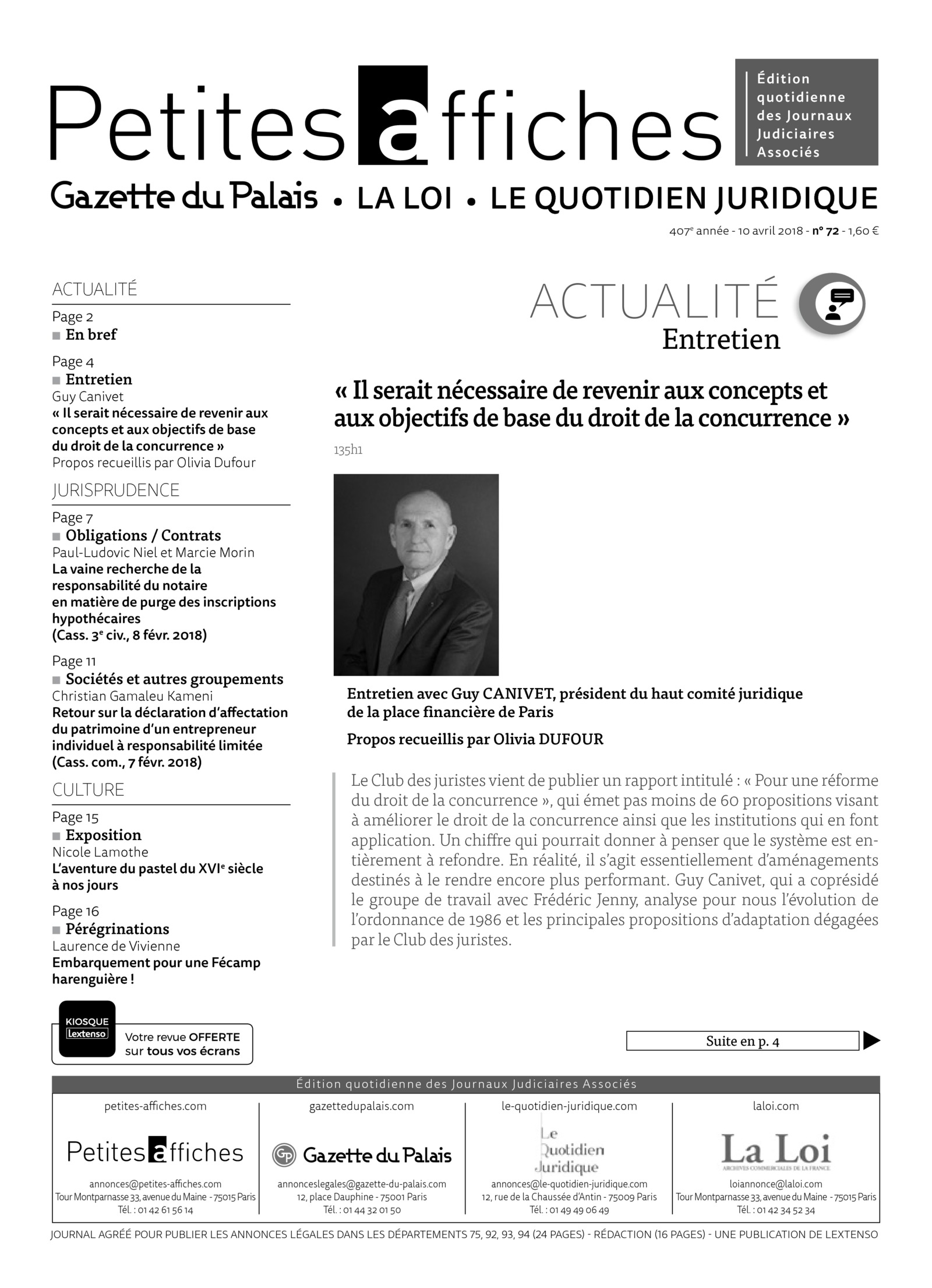 LPA 10 Avr. 2018, n° 135n5, p.2