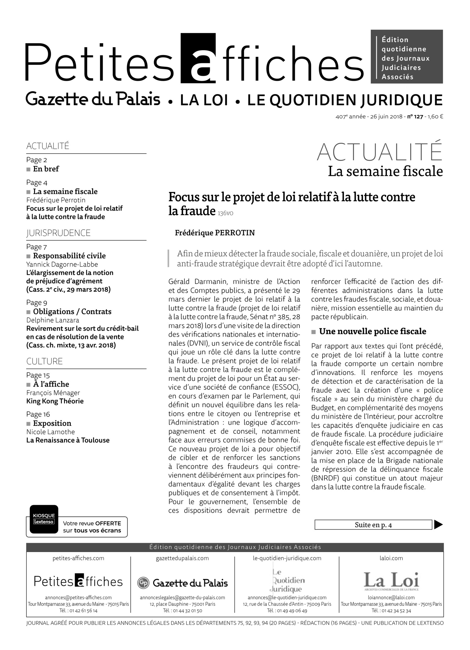 LPA 26 Juin. 2018, n° 136p0, p.16