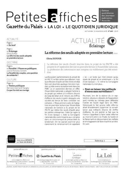 LPA 12 Nov. 2018, n° 140a0, p.3