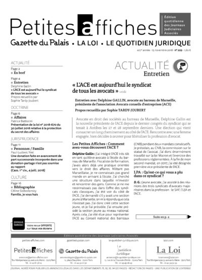 LPA 15 Nov. 2018, n° 139t8, p.11