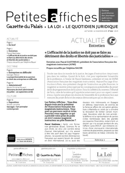 LPA 22 Nov. 2018, n° 140b0, p.3