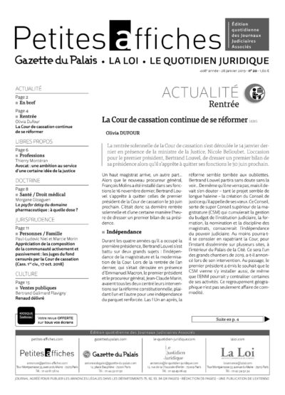 LPA 28 Jan. 2019, n° 142e1, p.4