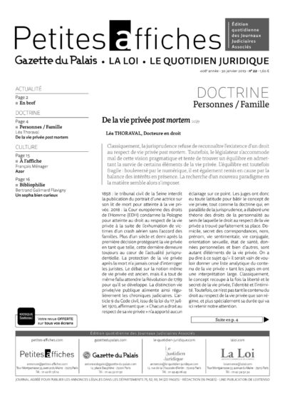 LPA 30 Jan. 2019, n° 141j9, p.4