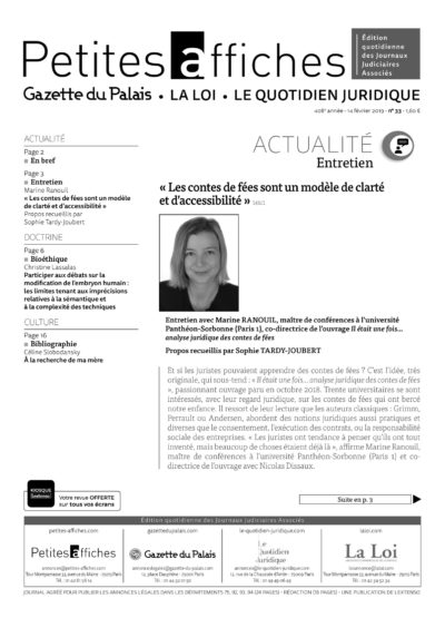 LPA 14 Fév. 2019, n° 142e3, p.16