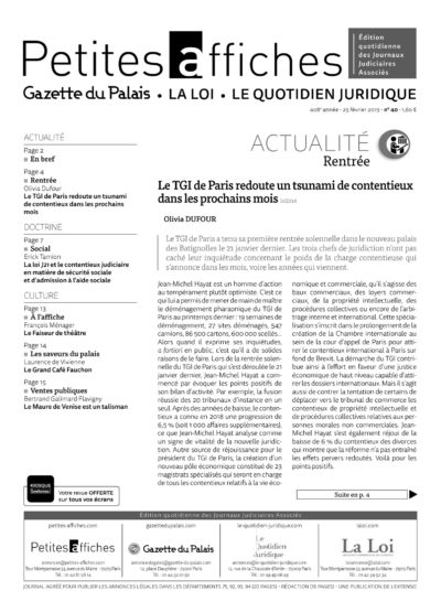 LPA 25 Fév. 2019, n° 142h3, p.14