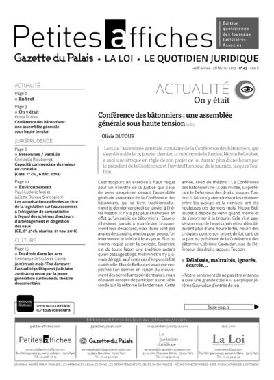 LPA 28 Fév. 2019, n° 142p5, p.6