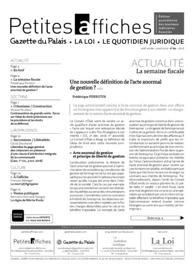 LPA 05 Avr. 2019, n° 142k2, p.4