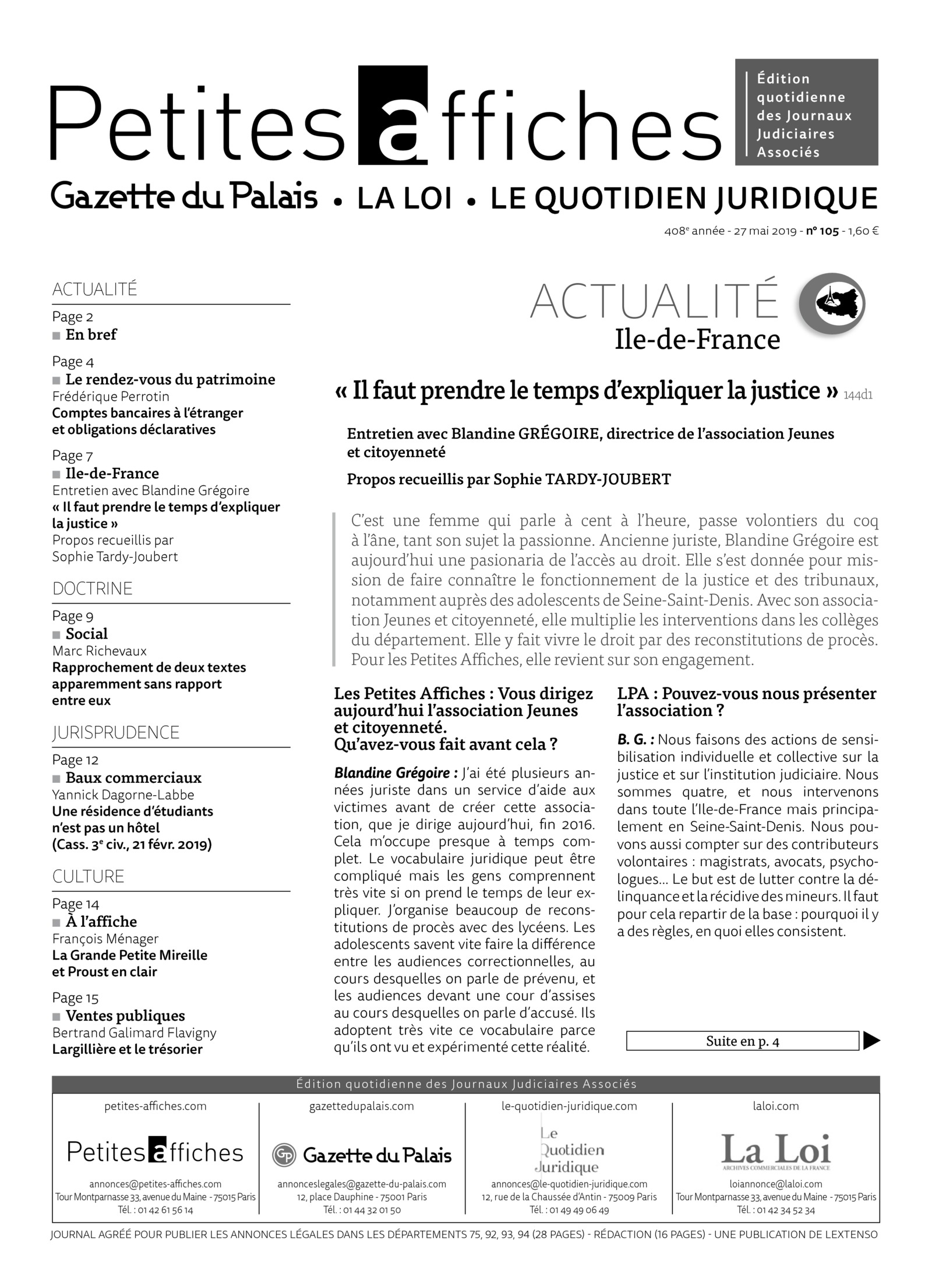 LPA 27 Mai. 2019, n° 145c2, p.2