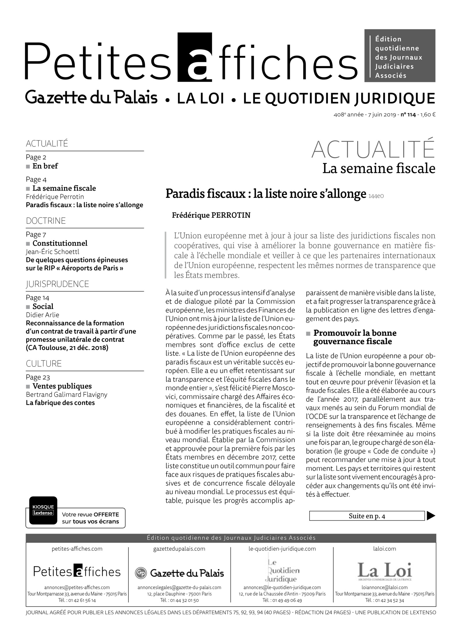 LPA 07 Juin. 2019, n° 145e9, p.7