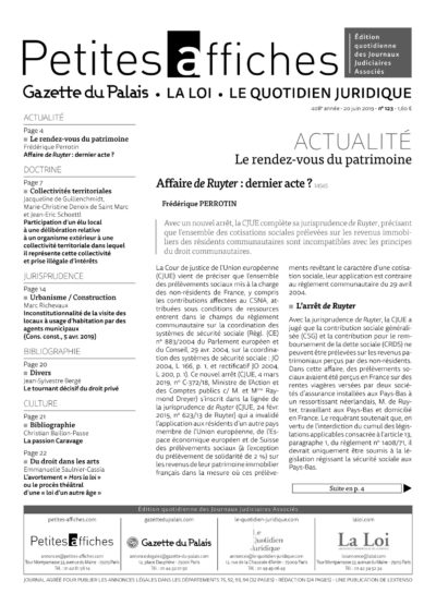 LPA 20 Juin. 2019, n° 145n2, p.22