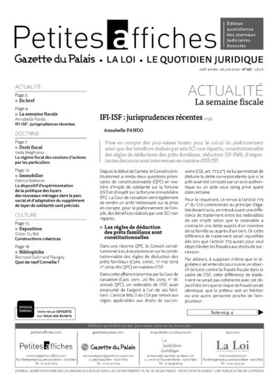 LPA 26 Juin. 2019, n° 145v2, p.2