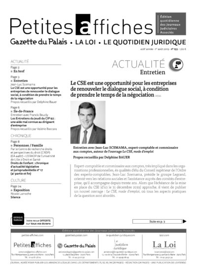 LPA 01 Août. 2019, n° 145u1, p.3