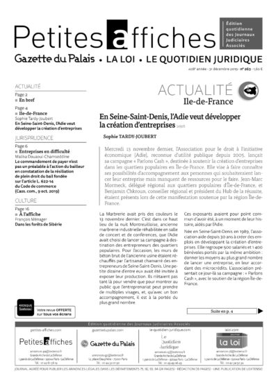 LPA 31 Déc. 2019, n° 150j2, p.2