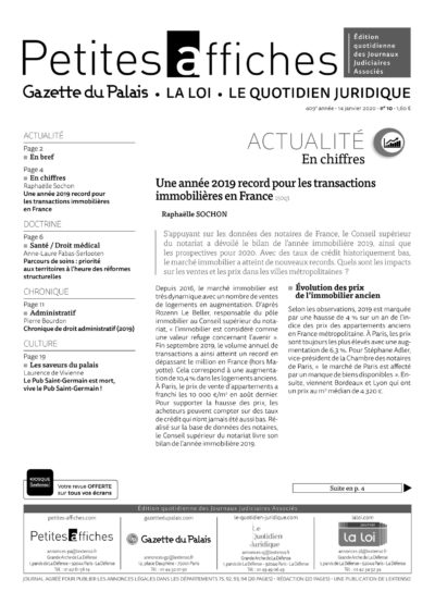 LPA 14 Jan. 2020, n° 150e1, p.6