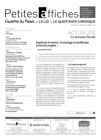 LPA 17 Jan. 2020, n° 151b2, p.7