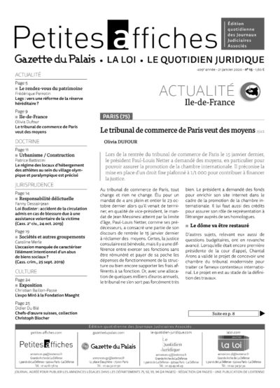 LPA 21 Jan. 2020, n° 147k0, p.23