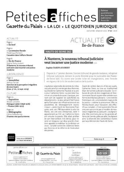 LPA 28 Jan. 2020, n° 151g1, p.3