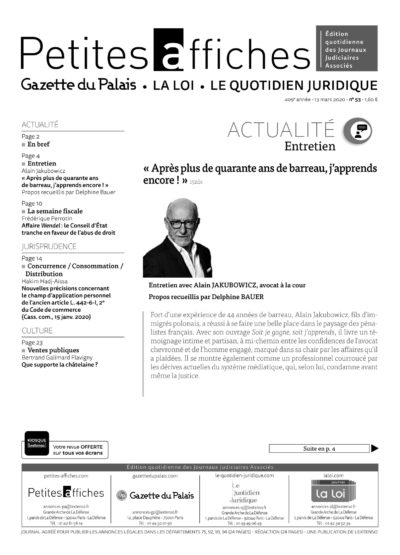 LPA 13 Mar. 2020, n° 152j1, p.10