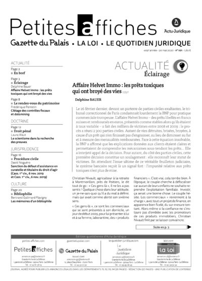 LPA 20 Mai. 2020, n° 154d1, p.2