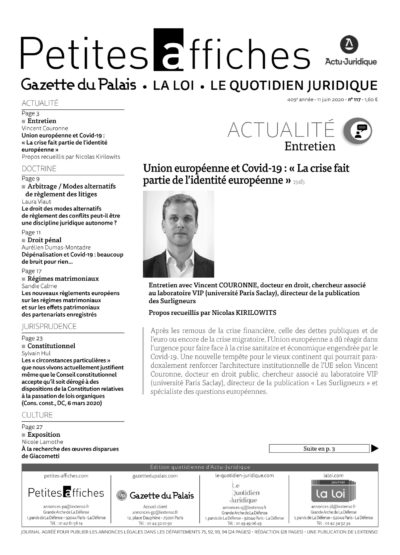 LPA 11 Juin. 2020, n° 154j1, p.11