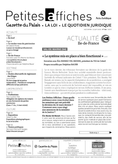 LPA 22 Juin. 2020, n° 152j3, p.4